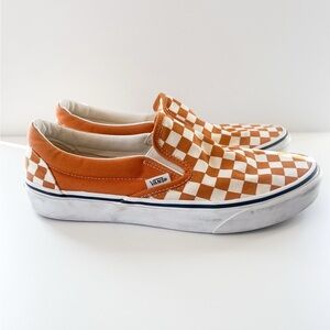 🥮Vans Checkerboard Classic Slip-On / Golden Brown 🥮